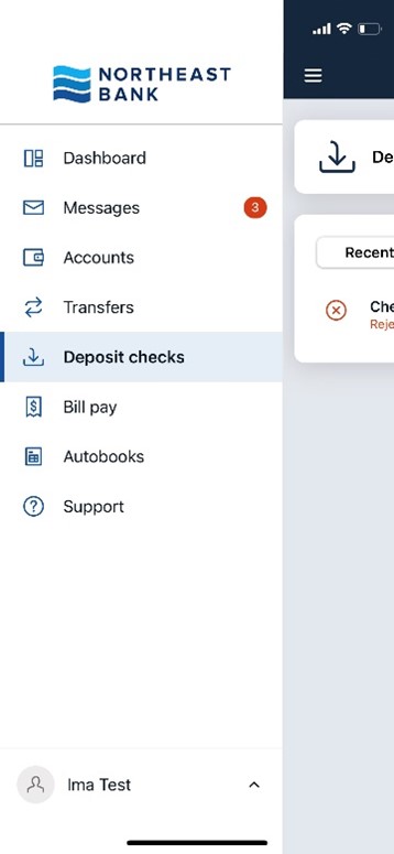 My Northeast Bank Screenshot