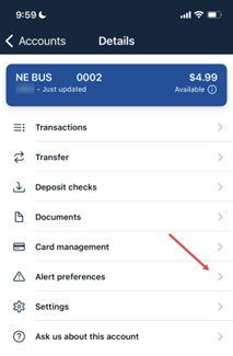 My Northeast Bank Screenshot
